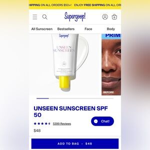 Supergoop! Unseen Sunscreen SPF 50